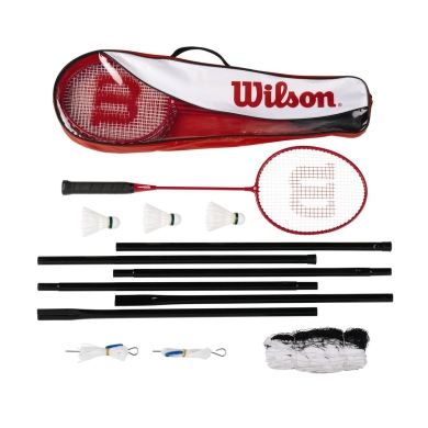 Wilson Shuttlecock Leisure Set Tour (4x Rackets, 3x Balls, 1x Net, 1x Bag)